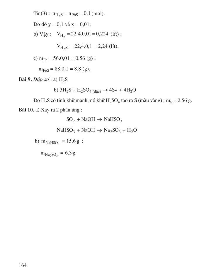 Bài 32 Hiđro sunfua - Lưu huỳnh đioxit - Lưu huỳnh trioxit